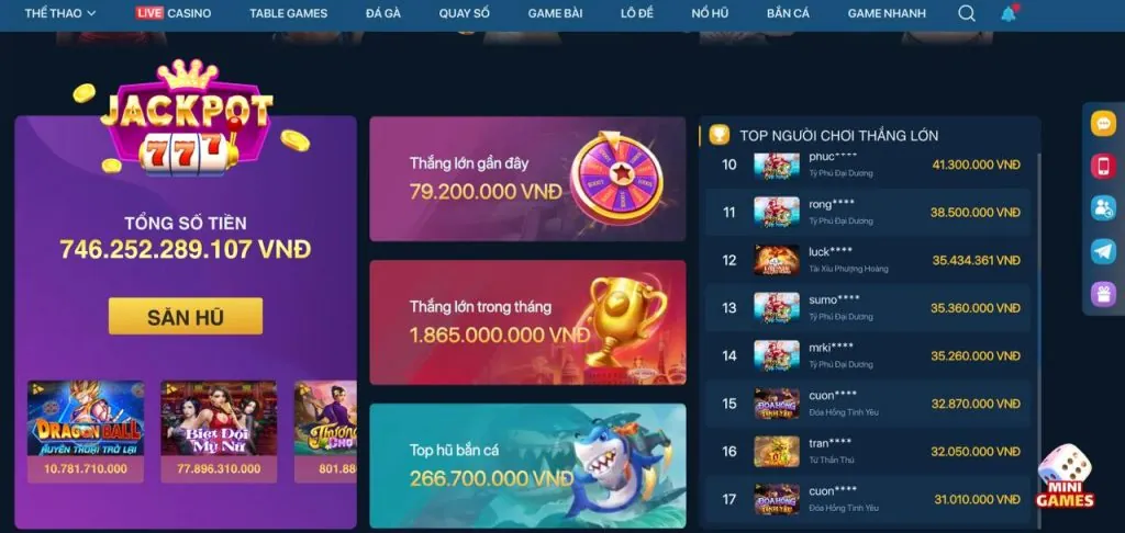 Nổ Hũ Jackpot 3